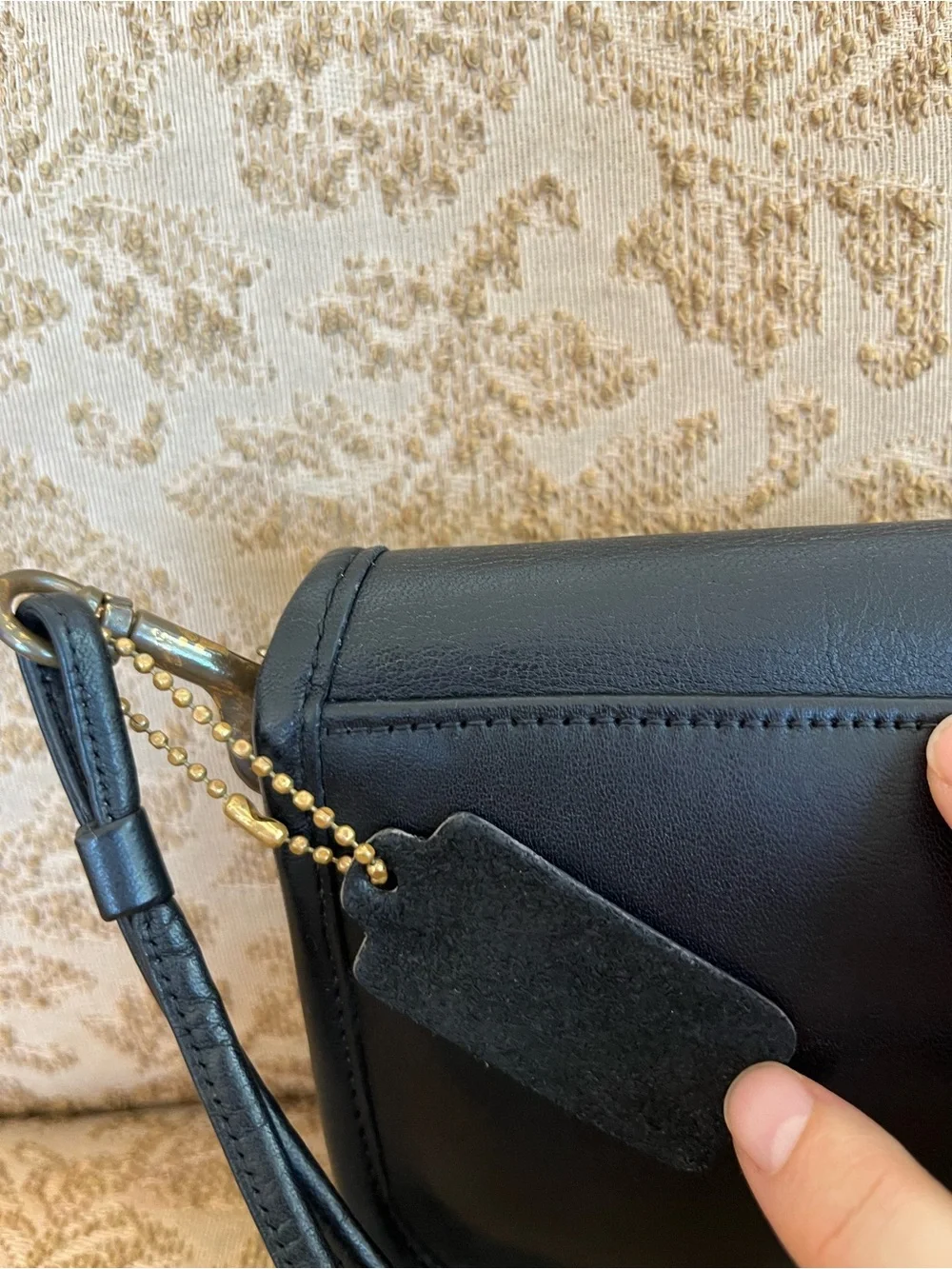 Vintage COACH Mini Clutch 9375 Precreed/Cartouche Black 1970’s New York City